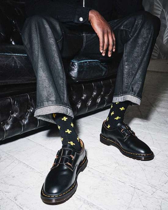 Zapatos Inteligentes Dr. Martens 1461 Ghillie Hombre Negros MX-21765